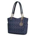 Mkf Collection By Mia K. MKF Collection by Mia K. MKF-BM3343NV Braylee Tote Bag; Braylee Navy - Large MKF-BM3343NV